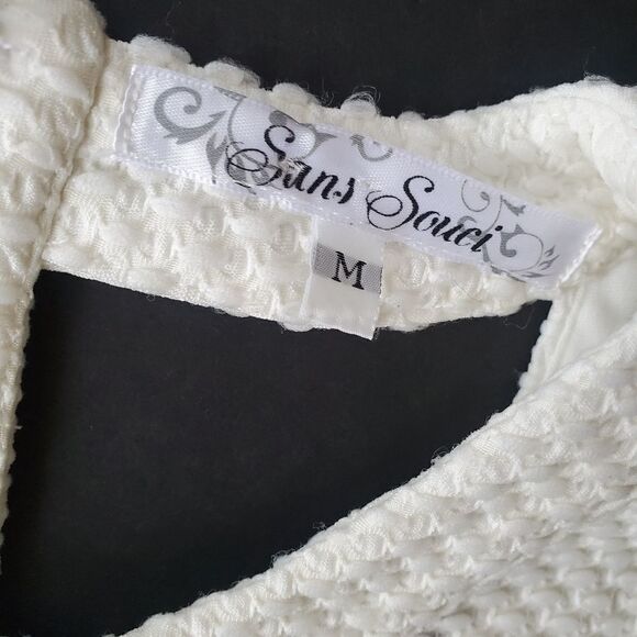 Sans Souci cream crop top - Picture 2 of 8